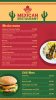 Mexican menu Template