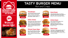 Burger Combo menu design