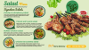 Salad restaurant menu design template