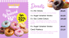 Donuts Signage Menu Template