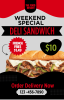 Deli Sandwich Poster Design