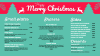 Merry Christmas menu