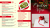 Happy Christmas menu design